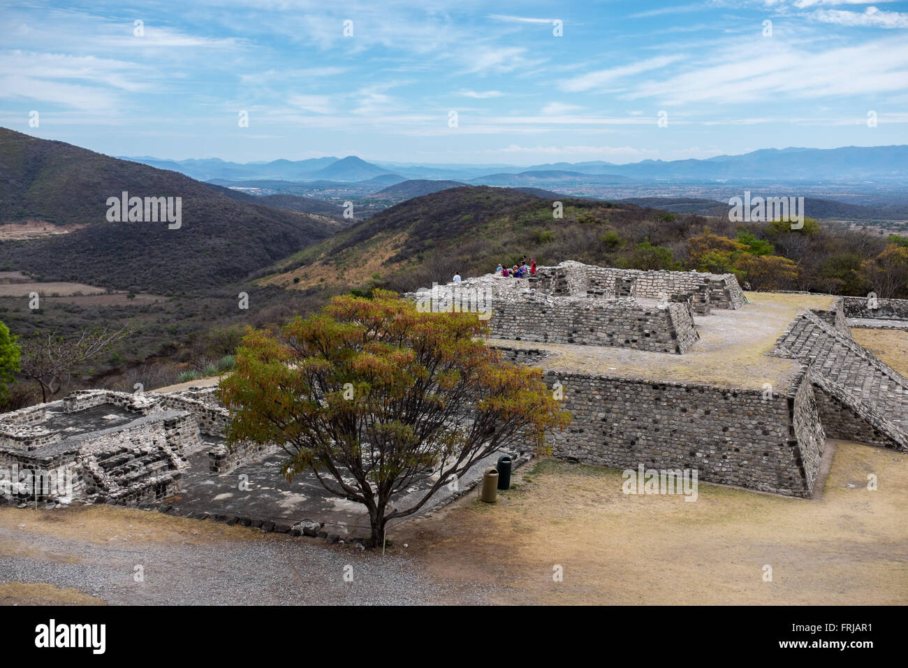 Pyramides Xochicalco Banque D'Images