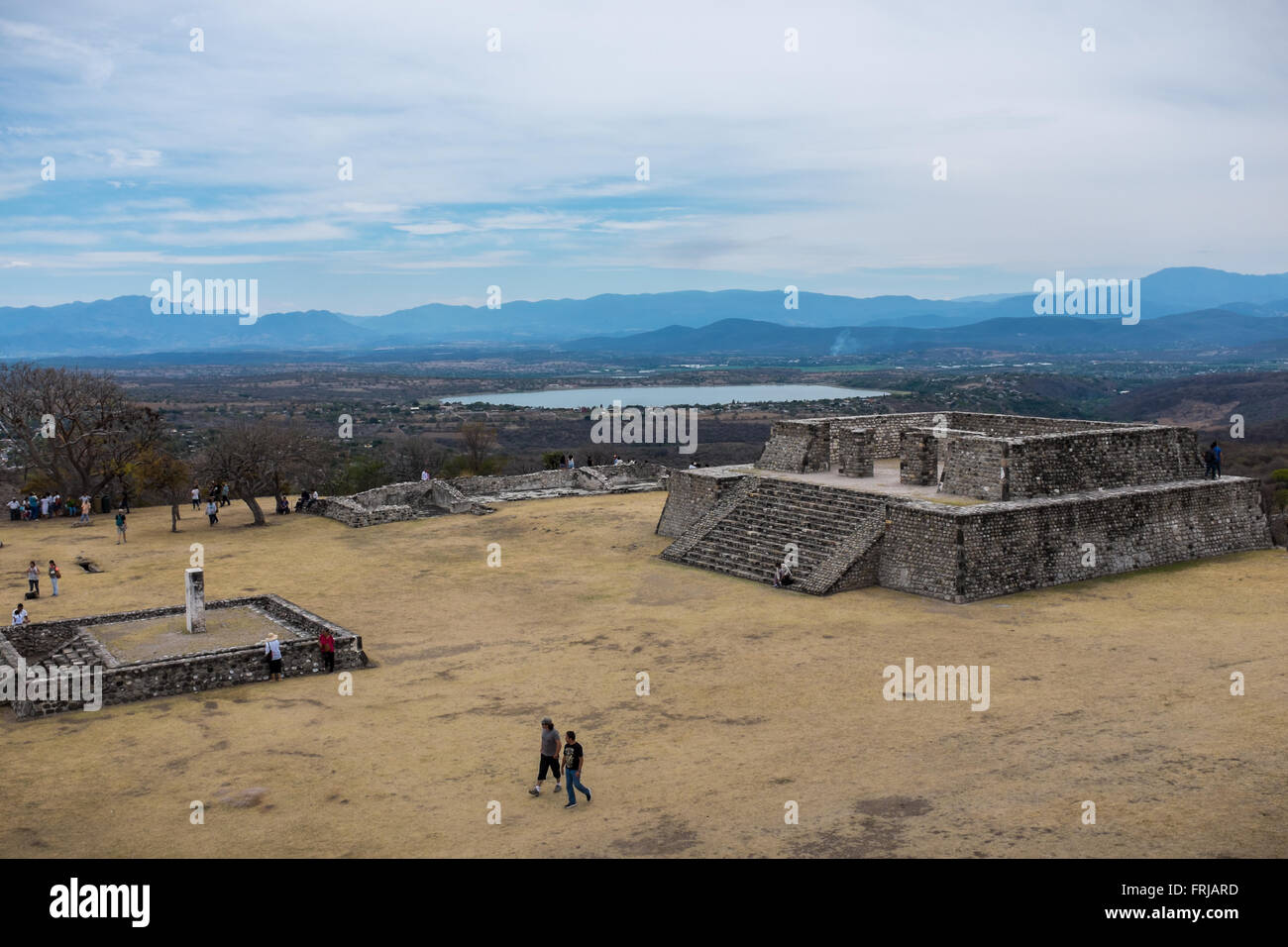 Pyramides Xochicalco Banque D'Images