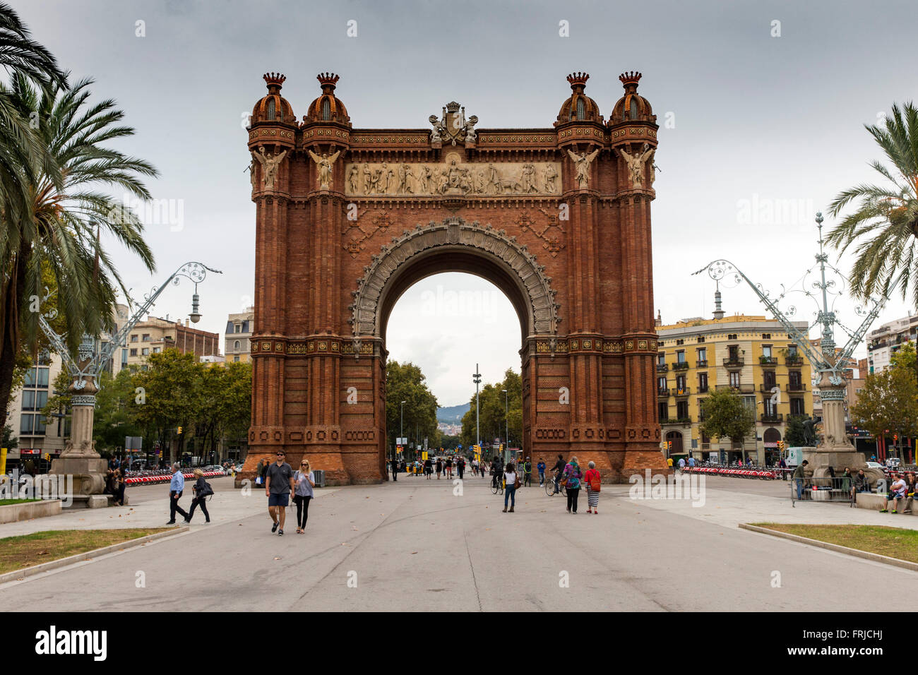 Arc de Triomphe de Barcelone, Espagne Banque D'Images