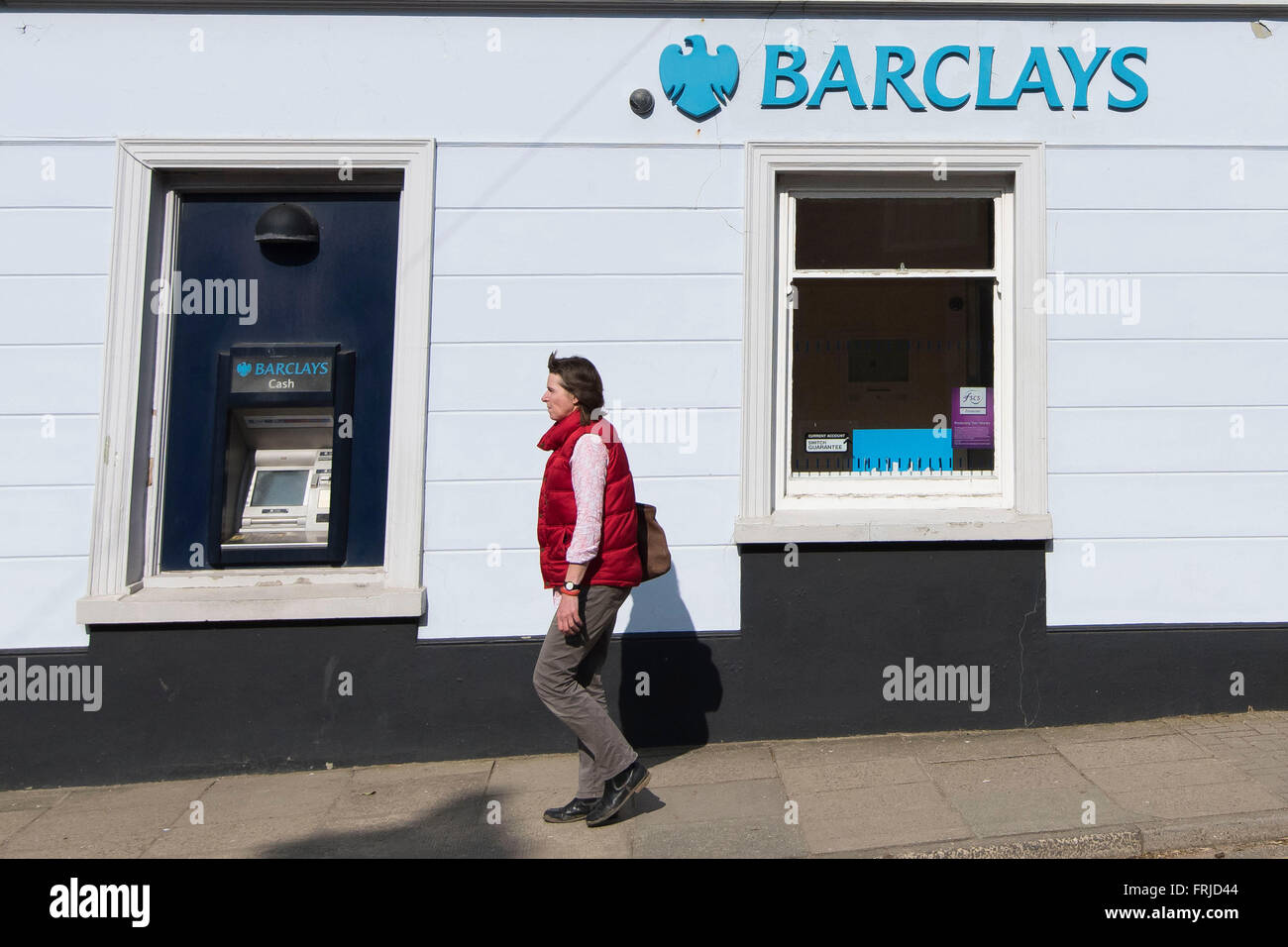 Barclays Bank à St David's, à l'ouest du pays de Galles. Banque D'Images