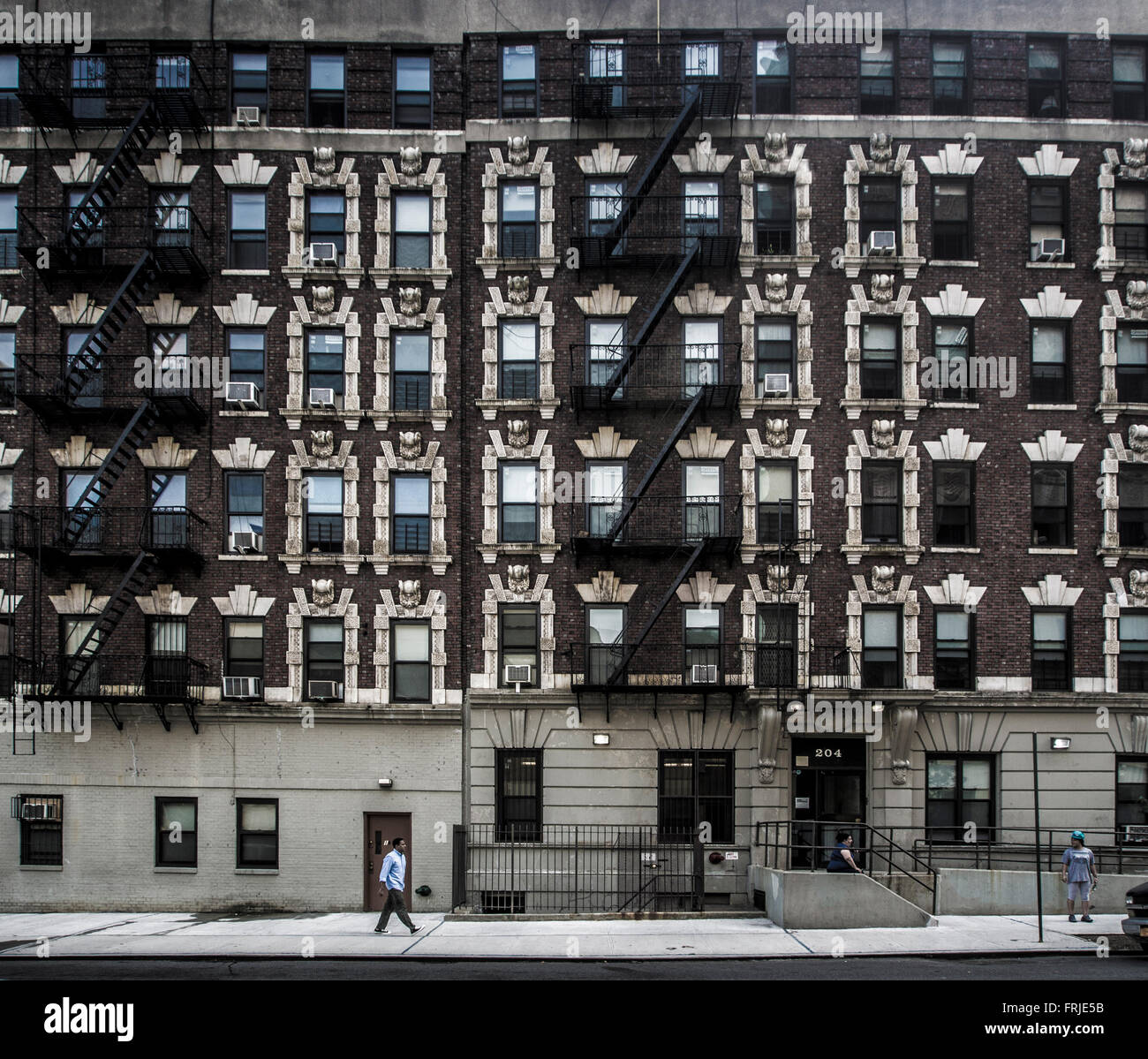 Bâtiments de style traditionnel dans la ville de New York, USA. Banque D'Images