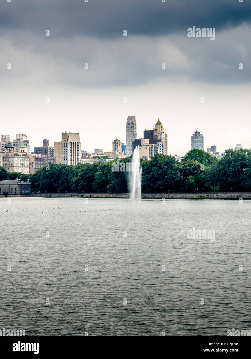 Jacqueline Kennedy Onassis Reservoir (Central Park Reservoir) Central Park, New York City, USA. Banque D'Images
