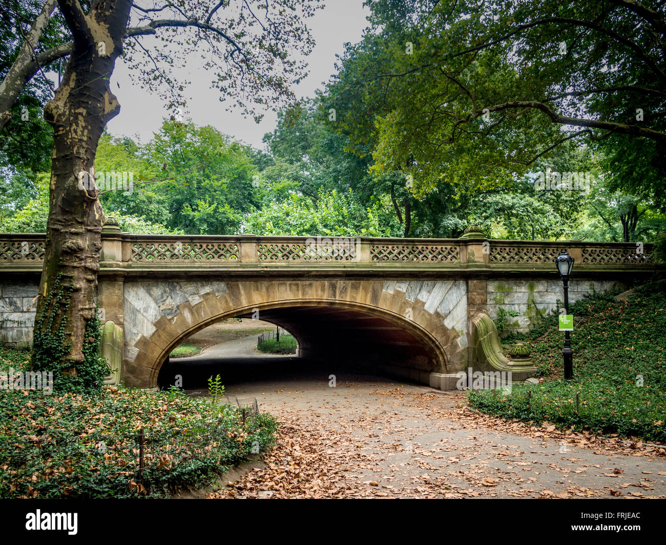 Grayshot Arch, Central Park, côté ouest entre les 61e et 62e Rues. New York City, USA. Banque D'Images