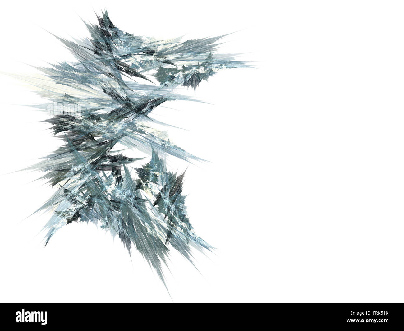 Résumé et impossible objet sur fond blanc. Banque D'Images