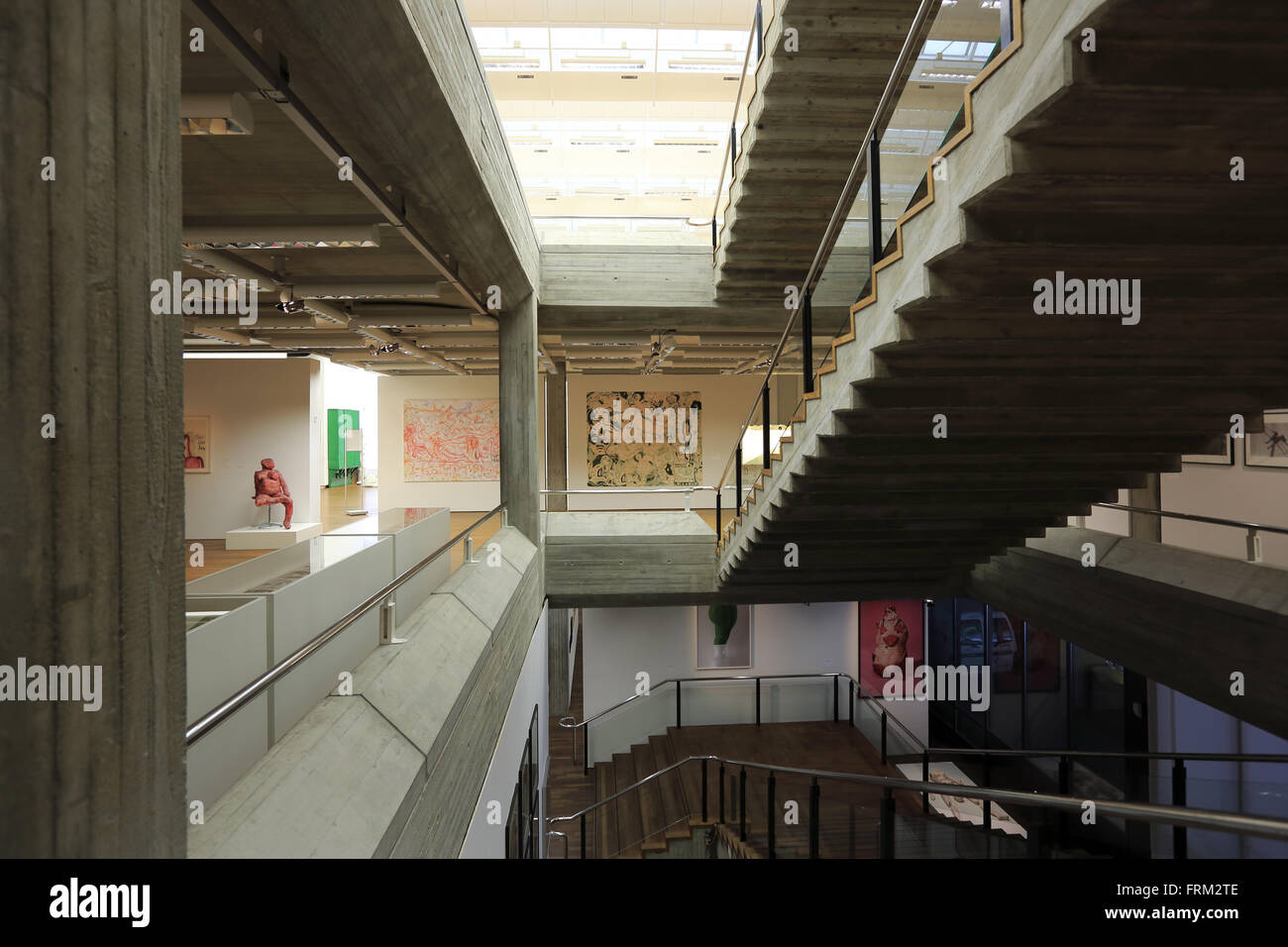 Vue de l'intérieur du Musée d'art Kunsthaus de Zurich, Zurich, Suisse Banque D'Images