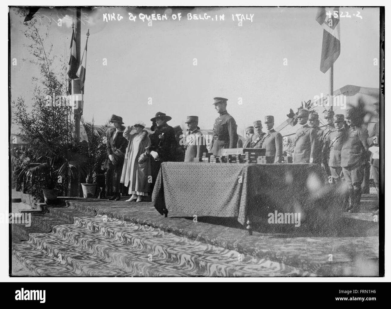 King & Queen de Belg [Belgique] en Italie Banque D'Images