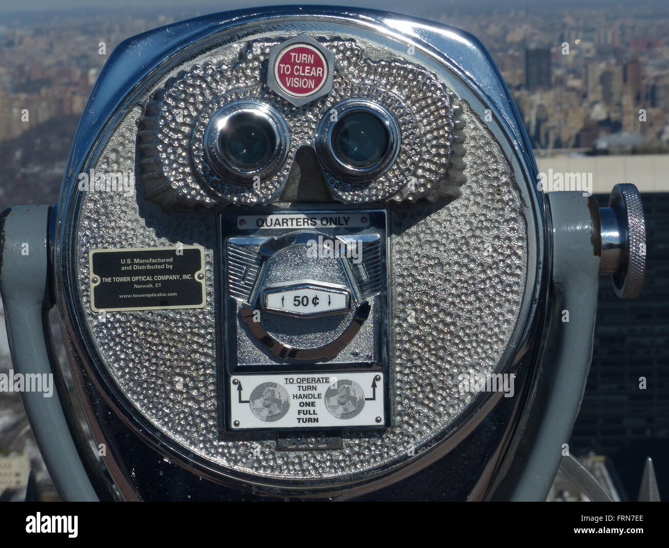 Jumelles sur haut de Rockefeller Center, NY Banque D'Images