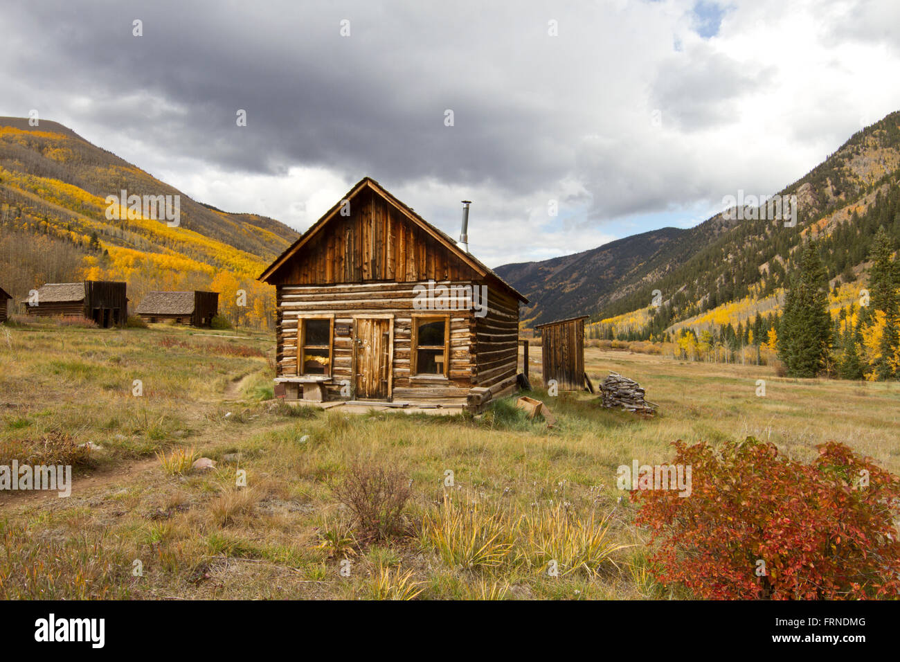 Ashcroft Ghost Town dans le Colorado, USA Banque D'Images