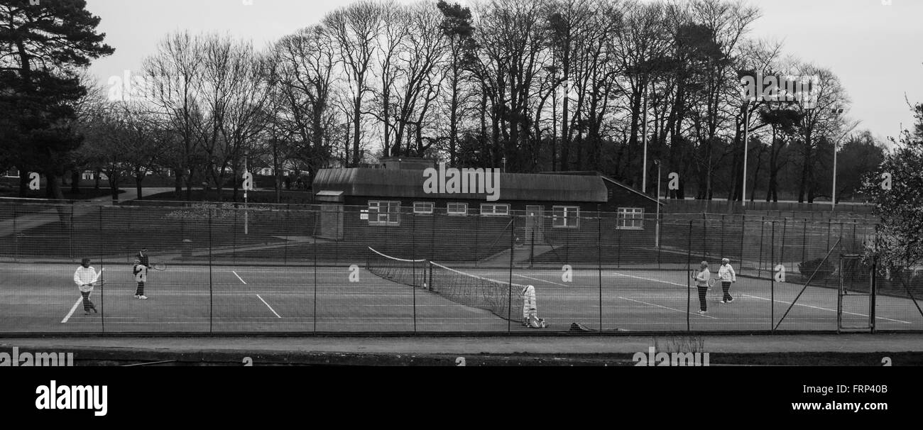 Parc Tennis Banque D'Images