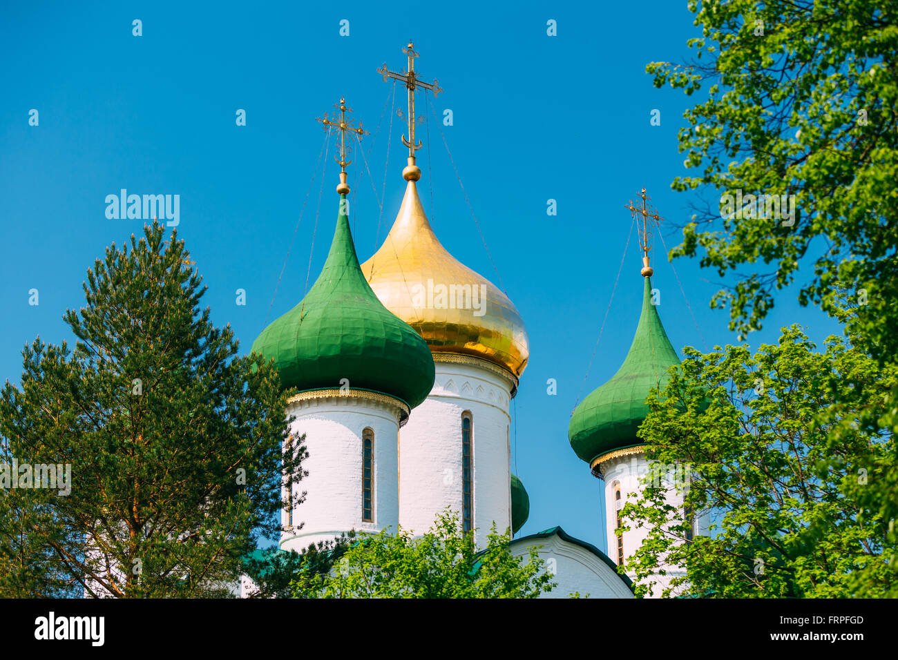 Dans la cathédrale de la Transfiguration Monastère de Saint Euthymius à Suzdal, la Russie. Le monastère a été fondé au 14e siècle Banque D'Images