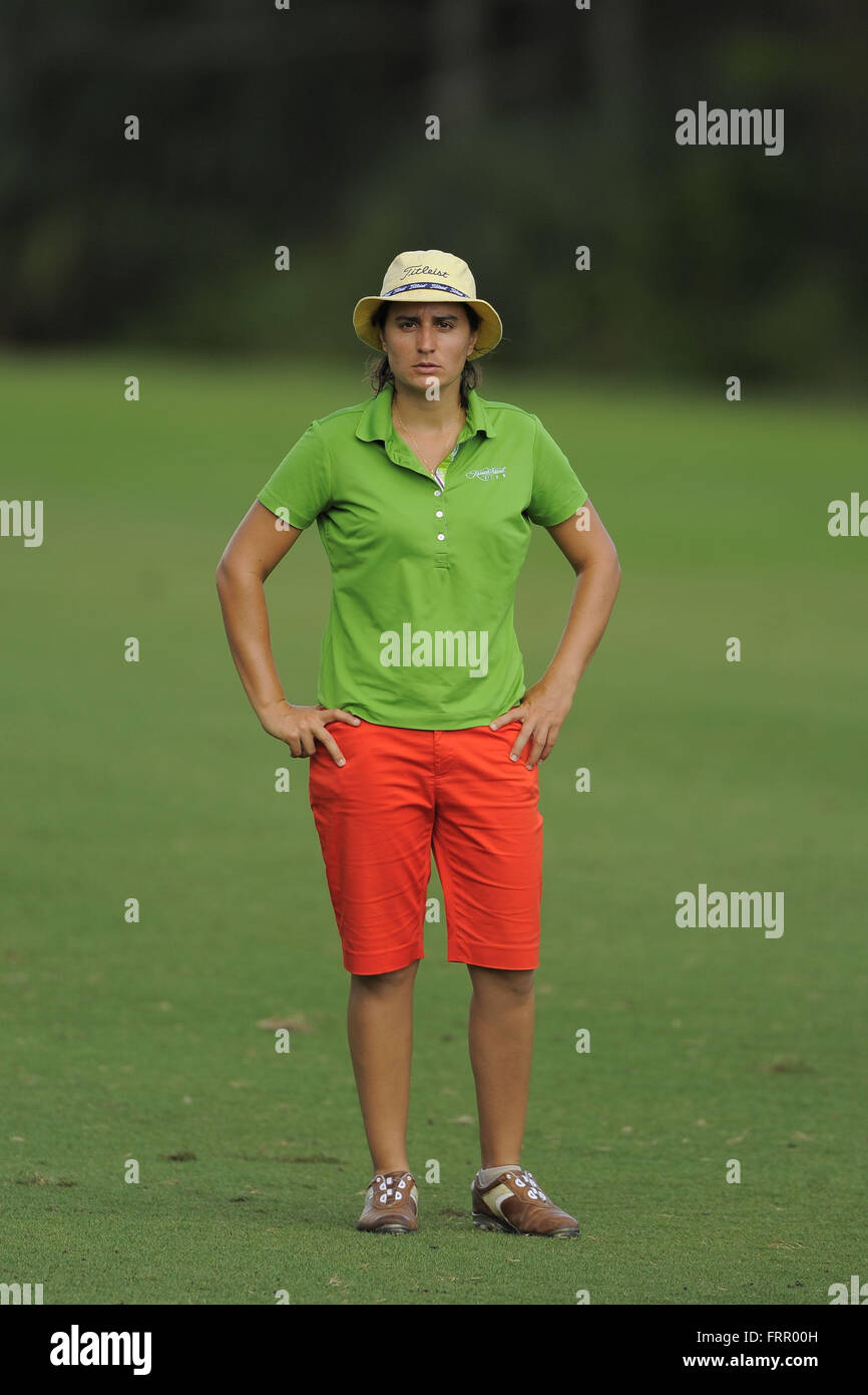 Daytona Beach, FL, USA. 29 août, 2013. Fiona Puyo pendant le troisième tour de la LPGA Symetra Tour Championship sur International le 29 septembre, 2013 à Daytona Beach, en Floride. ZUMA Press/Scott A. Miller © Scott A. Miller/ZUMA/Alamy Fil Live News Banque D'Images