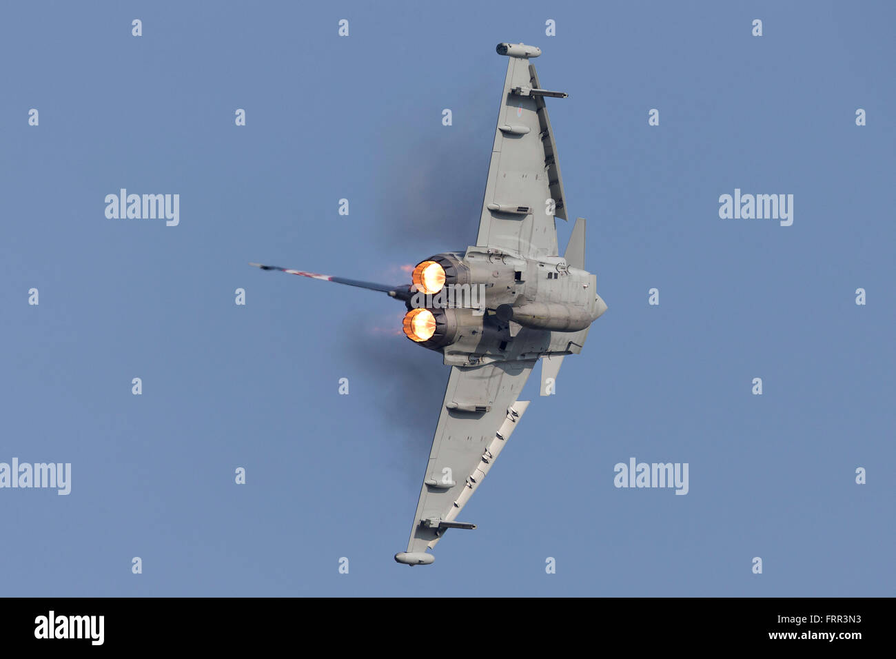 Royal Air Force (RAF), l'Eurofighter EF-2000 Typhoon chasseur multirôle ZK343 à partir du 29 e Escadron de la RAF Coningsby. Banque D'Images