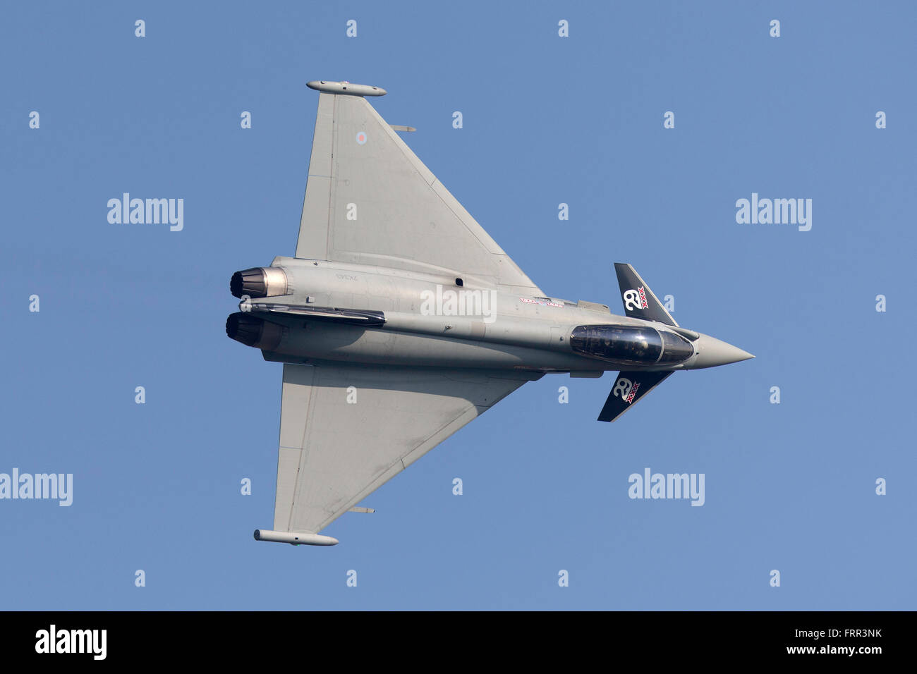 Royal Air Force (RAF), l'Eurofighter EF-2000 Typhoon chasseur multirôle ZK343 à partir du 29 e Escadron de la RAF Coningsby. Banque D'Images