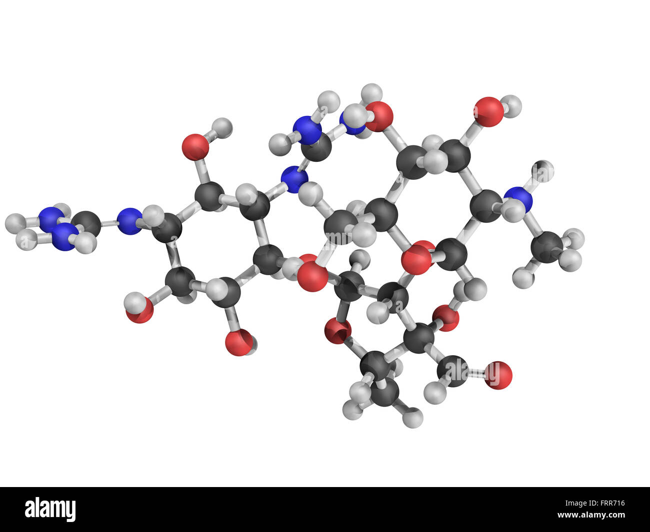 Structure chimique de la streptomycine (antibiotiques aminosides de classe) Banque D'Images