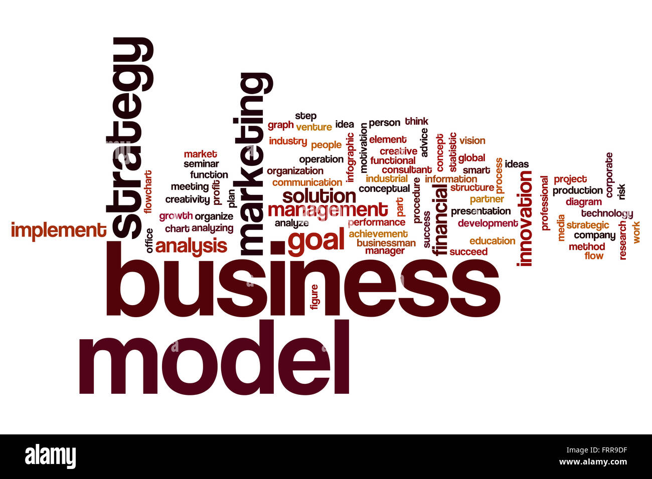 Modèle d'affaires mot concept cloud Banque D'Images