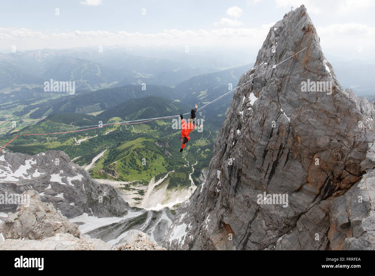 Projet Highline Alpine Banque D'Images