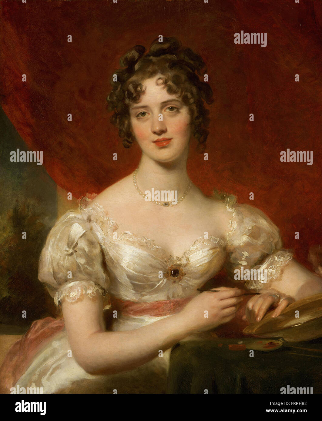 Thomas Lawrence - Portrait de Mary Anne Bloxam (plus tard Mme Frederick H. Hemming) Banque D'Images