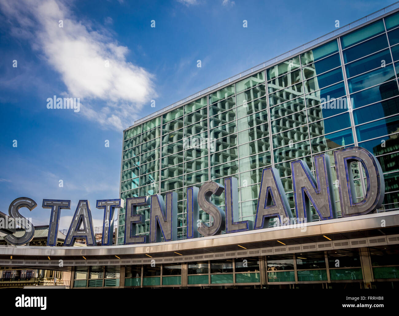 Staten Island Ferry Terminal, Whitehall, Manhattan. 4 Whitehall Street New York NY 10004, USA. Banque D'Images