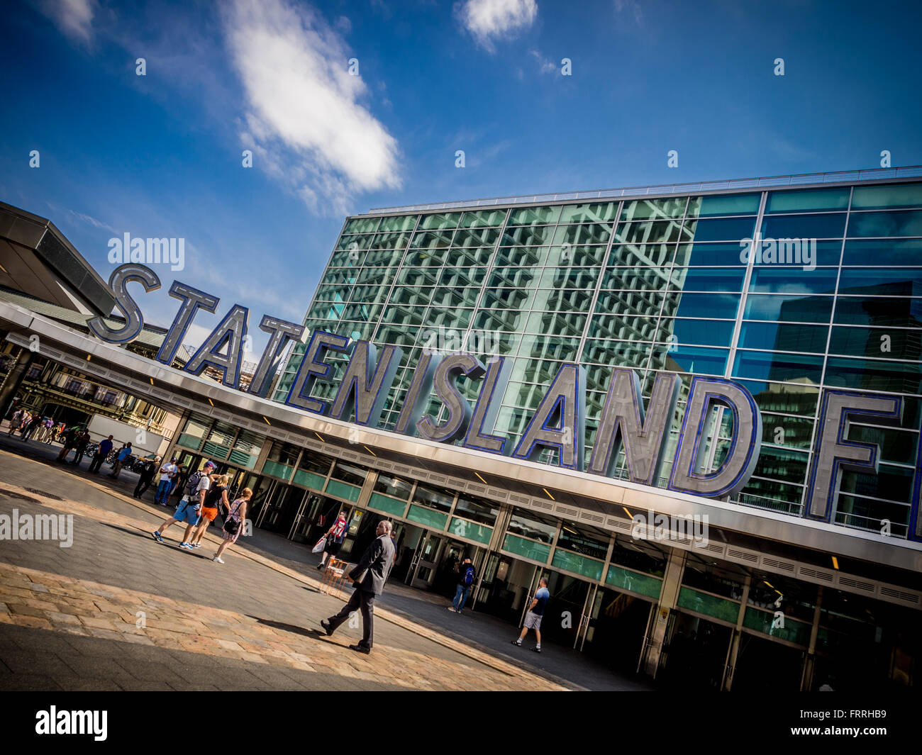 Staten Island Ferry Terminal, Whitehall, Manhattan. 4 Whitehall Street New York NY 10004, USA. Banque D'Images