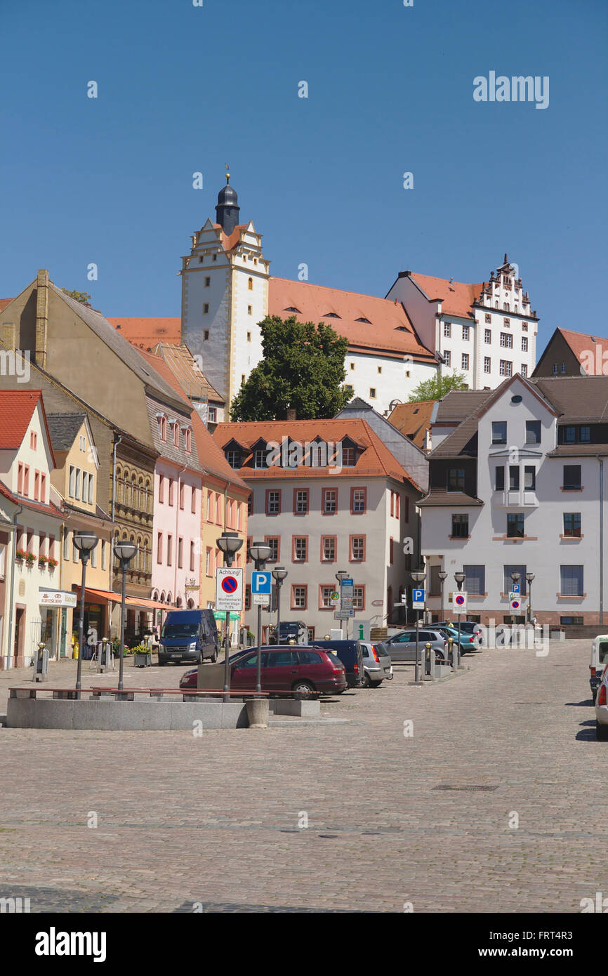 Schloss Colditz, château, Bautzen, Saxe, Allemagne Banque D'Images