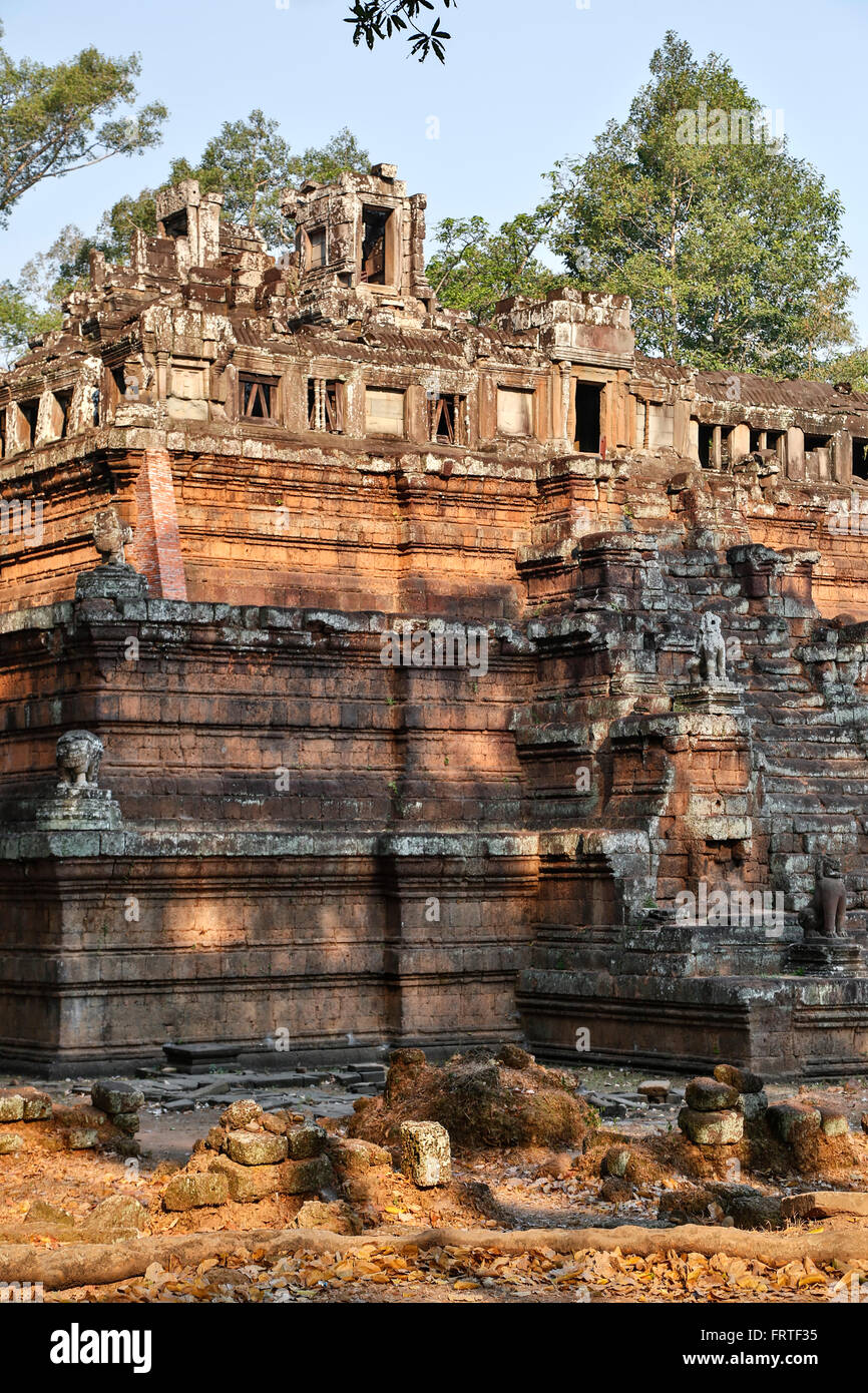 Temple Phimeanakas, Angkor Thom, Parc archéologique d'Angkor, Siem Reap, Cambodge Banque D'Images