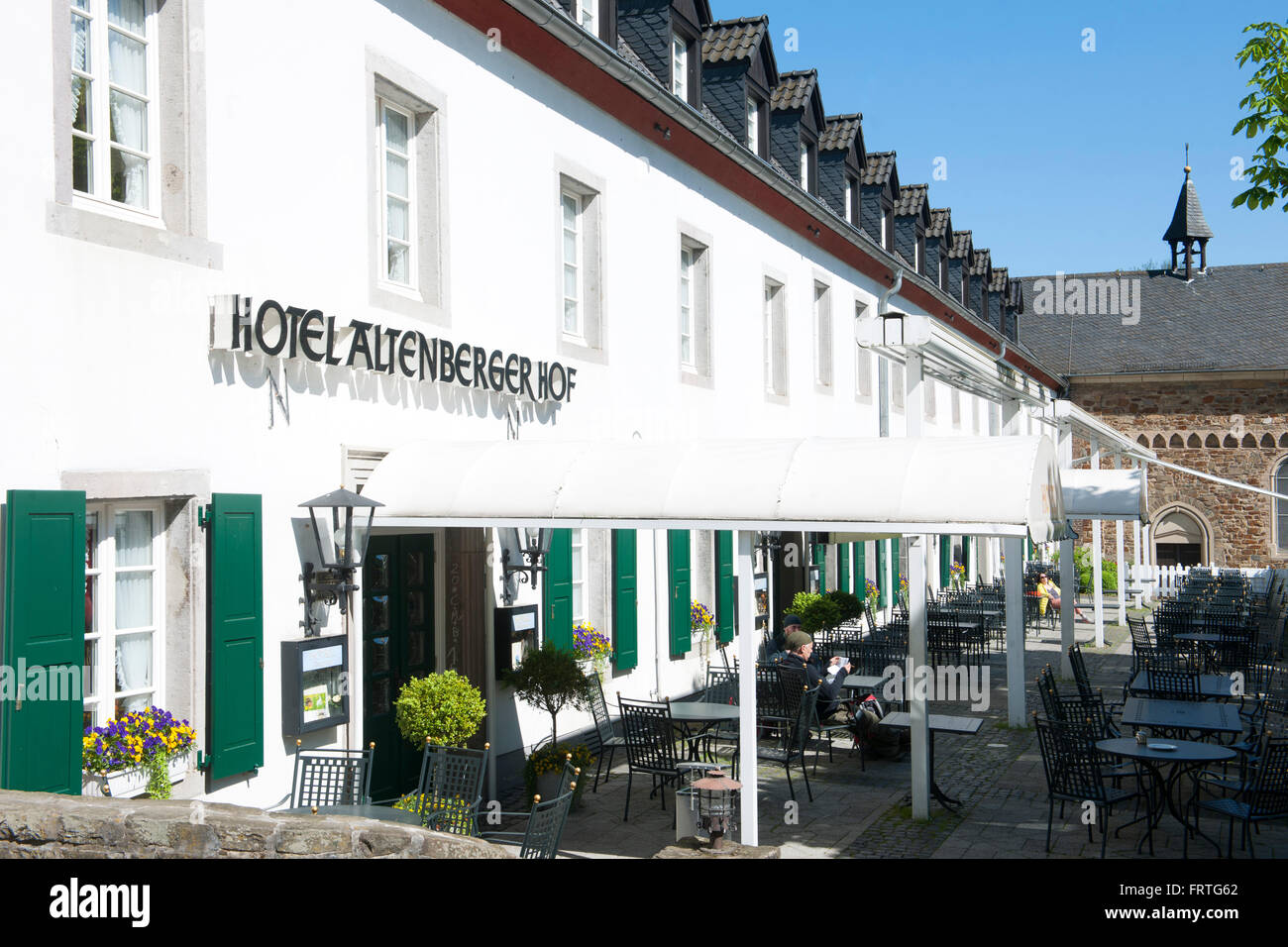 Deutschland, Nordrhein-Westfalen, région du Bergisches Land, Altenberg, Hôtel Altenberger Hof. Banque D'Images