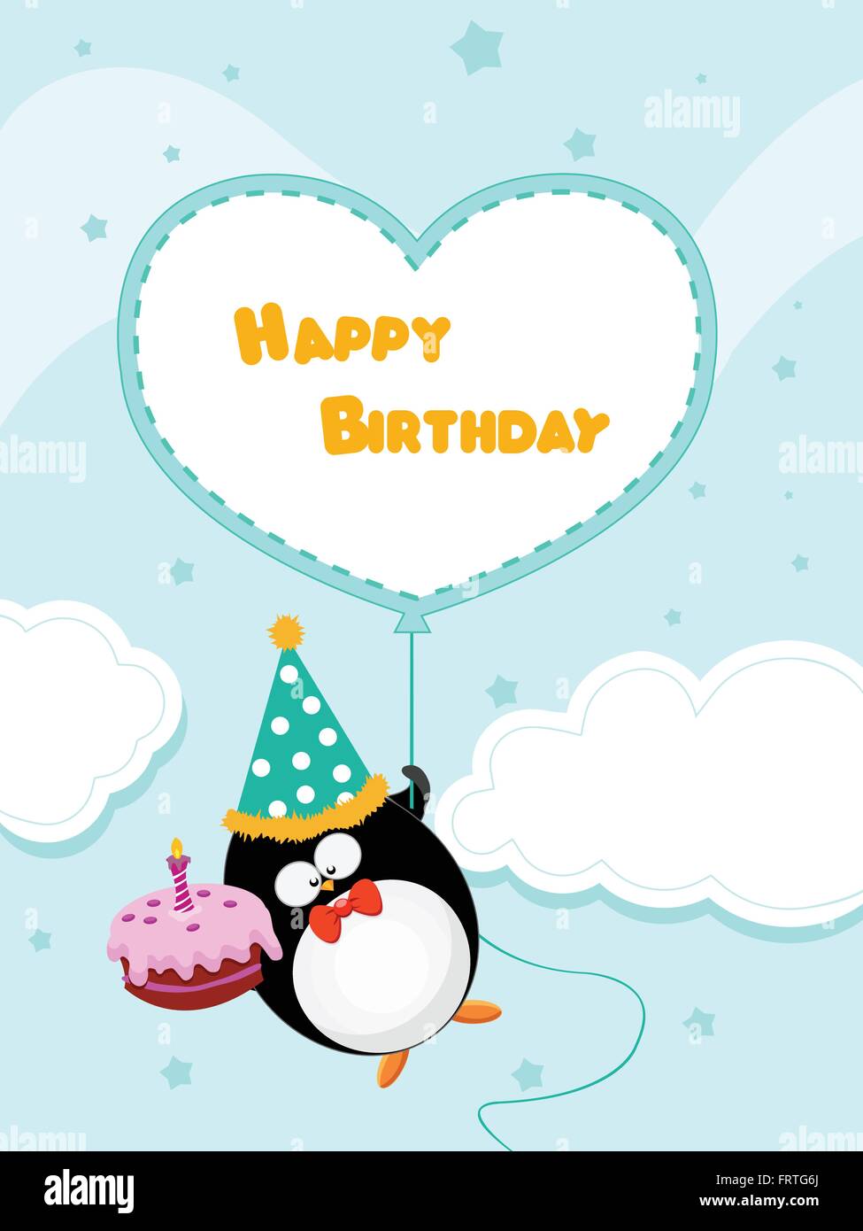 Joyeux Anniversaire Carte Pingouin Image Vectorielle Stock Alamy Joyeux Anniversaire Carte Pingouin Image Vectorielle Stock Alamy
