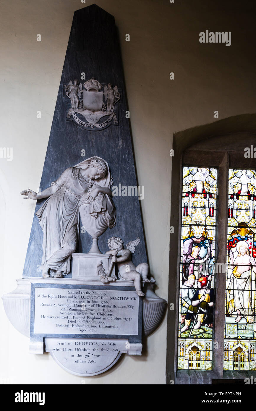 Saint Pierre et Saint Paul en Blockley, Gloucester. La série TV Le Père Brown utilisé cette église. Banque D'Images