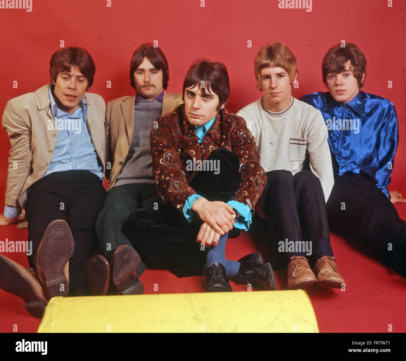 STATUS QUO UK groupe de rock en 1968. De gauche à droite : Roy Lynes, Francis Rossi, John Coghlan, Rick Parfitt, Alan Lancaster. Photo Tony Gale Banque D'Images