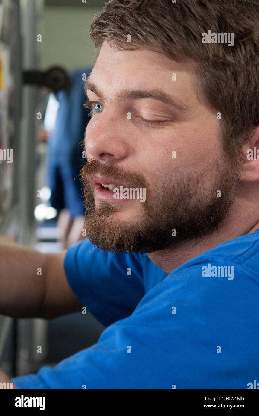 Shane Langford au Wild Card Sport Banque D'Images