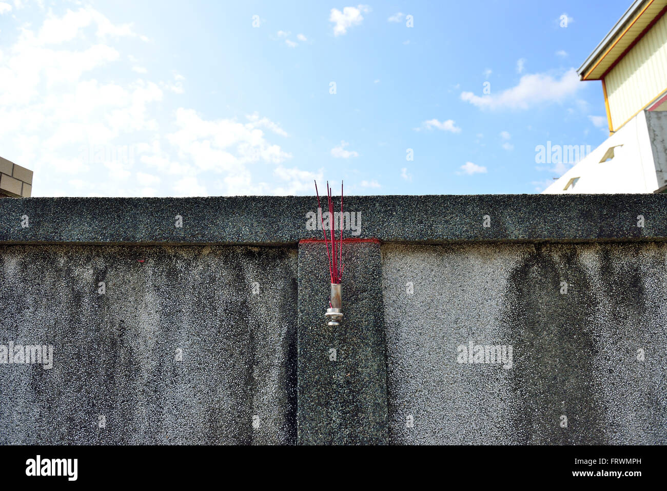Le culte des ancêtres au cours de ching ming festival est une manière qui montre de piété filiale chinoise à Taiwan Banque D'Images