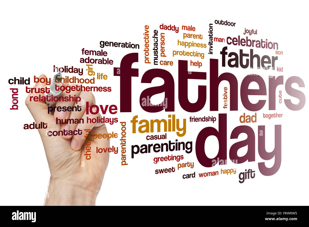 Pères jours mot concept cloud Banque D'Images