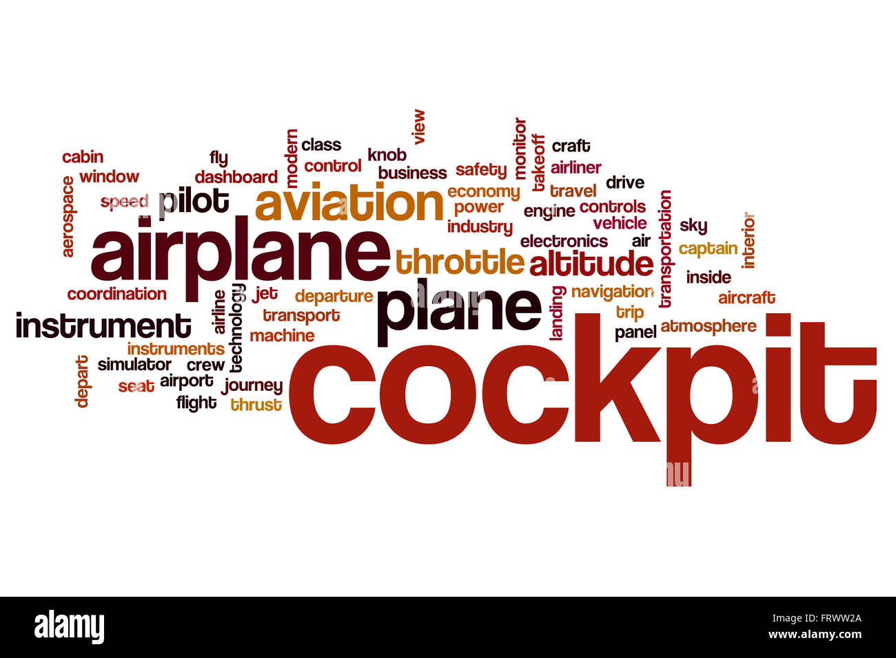 Nuage de mots de pilotage Banque D'Images