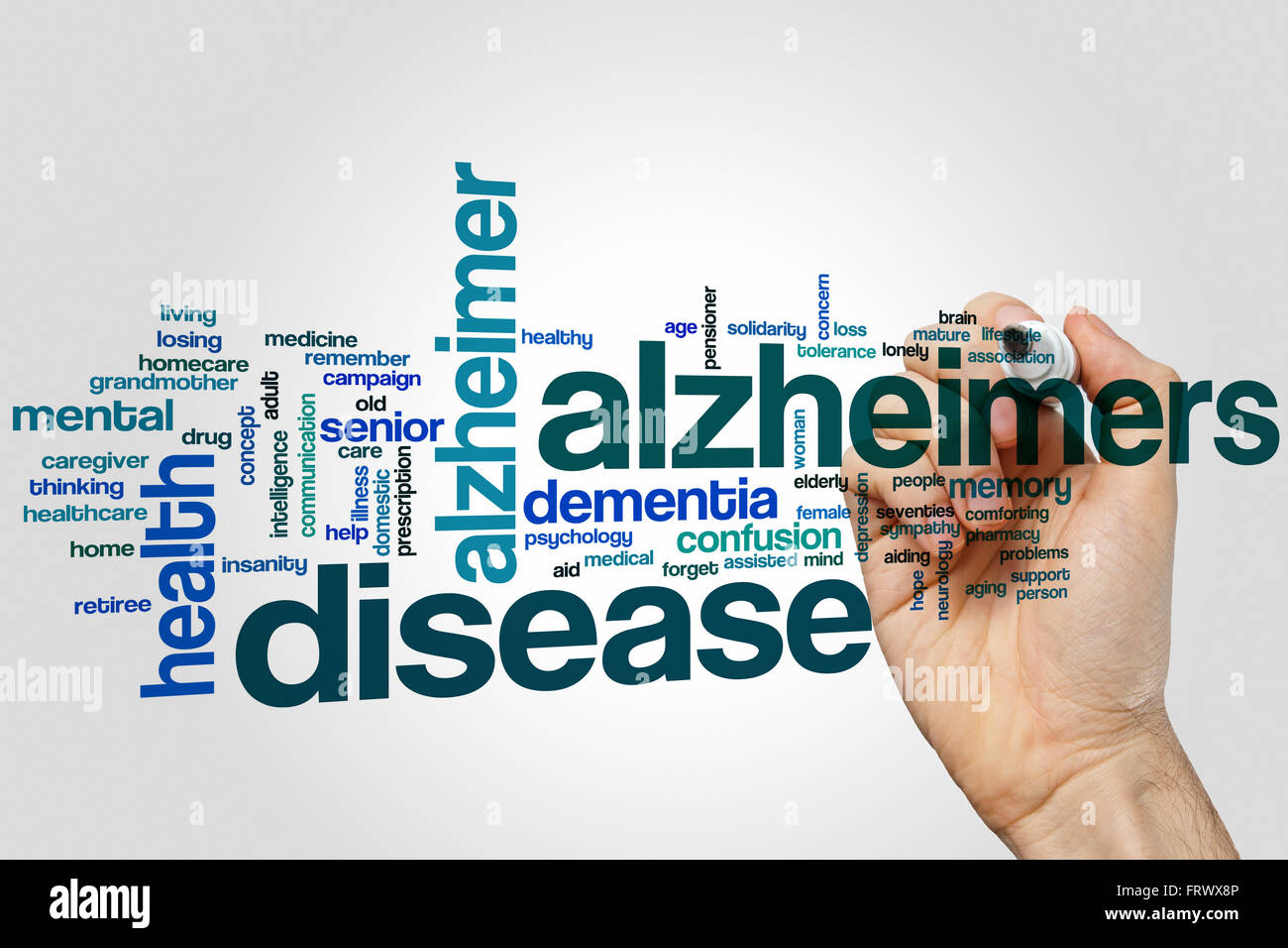 Les personnes atteintes de la maladie d'alzheimer Banque de — free download