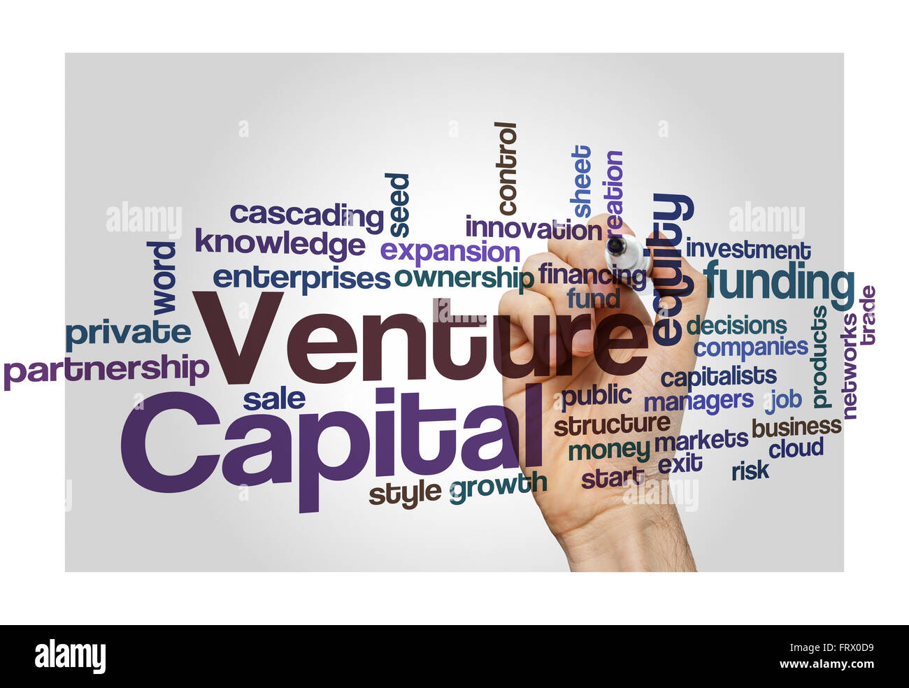 Équité en matière d'investisseurs de capital-risque de financement concept background Banque D'Images