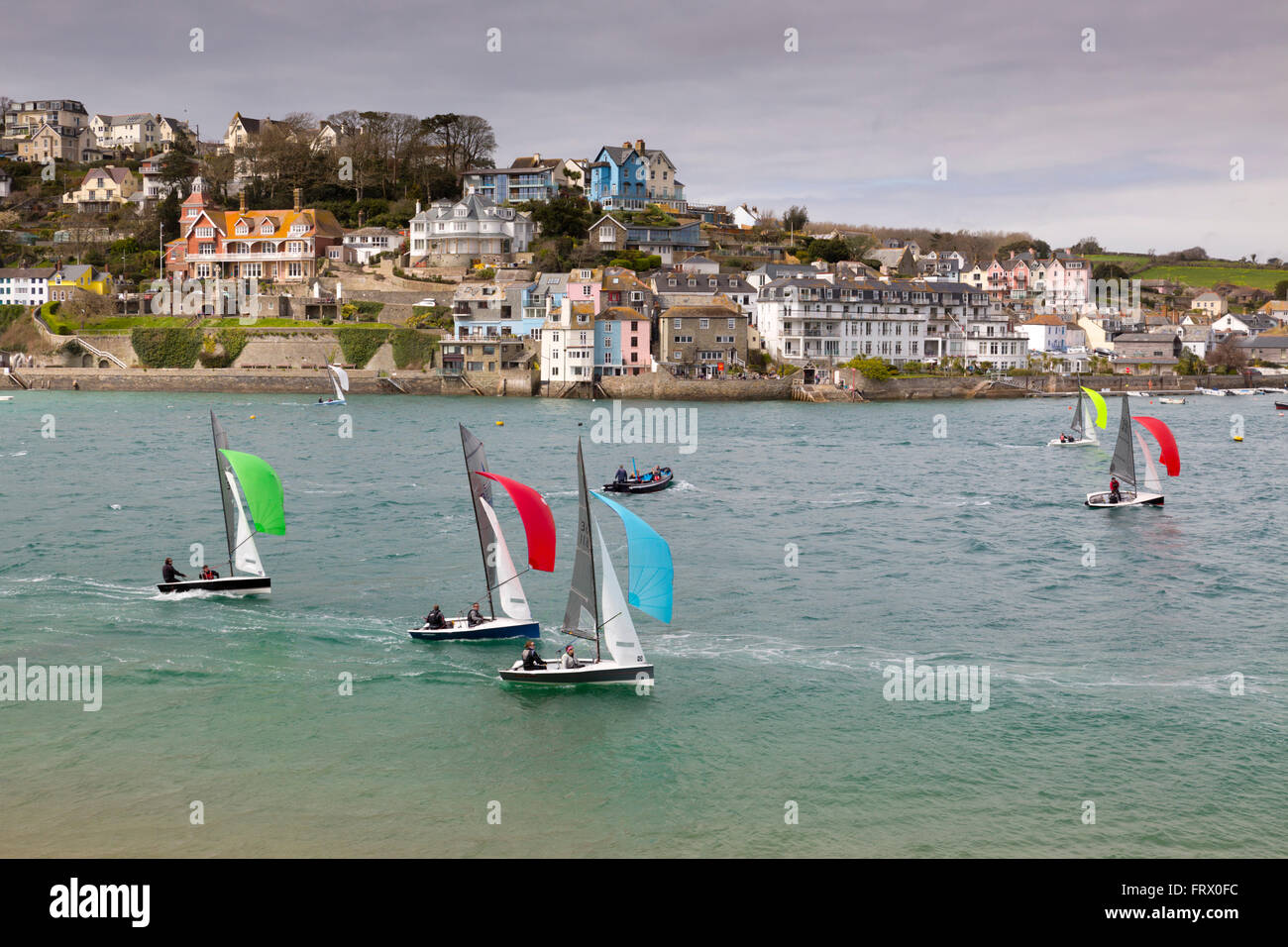 Salcombe ; Yacht Race, Devon, UK Banque D'Images