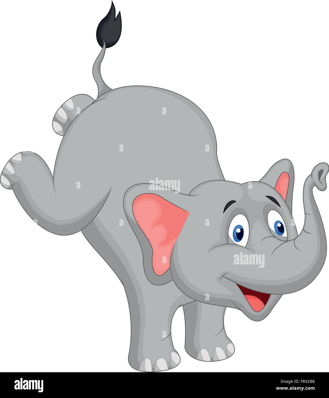 Elephant Cute cartoon Illustration de Vecteur