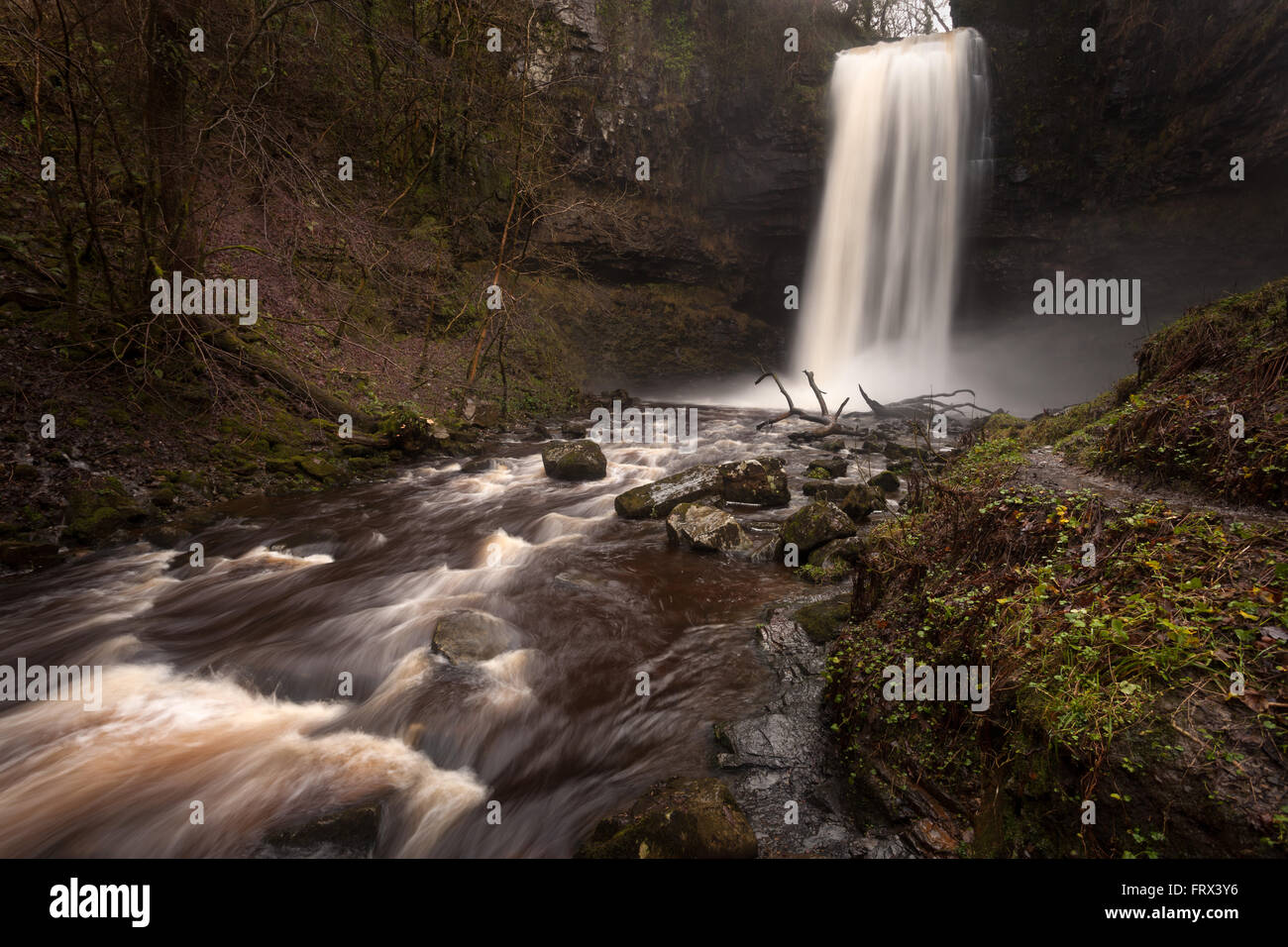 Henrhyd Falls South Wales Banque D'Images