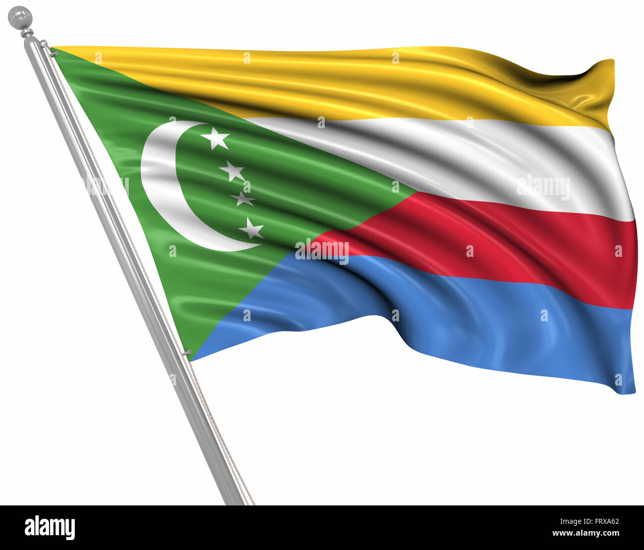 Pavillon des Comores , c'est un 3D générée par ordinateur et l'image rendue. Banque D'Images