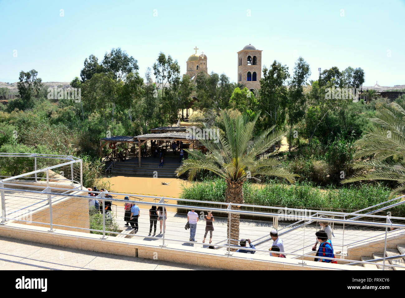 Le long de la rivière Jourdain, Qasr el Yahud près de Jéricho, près de