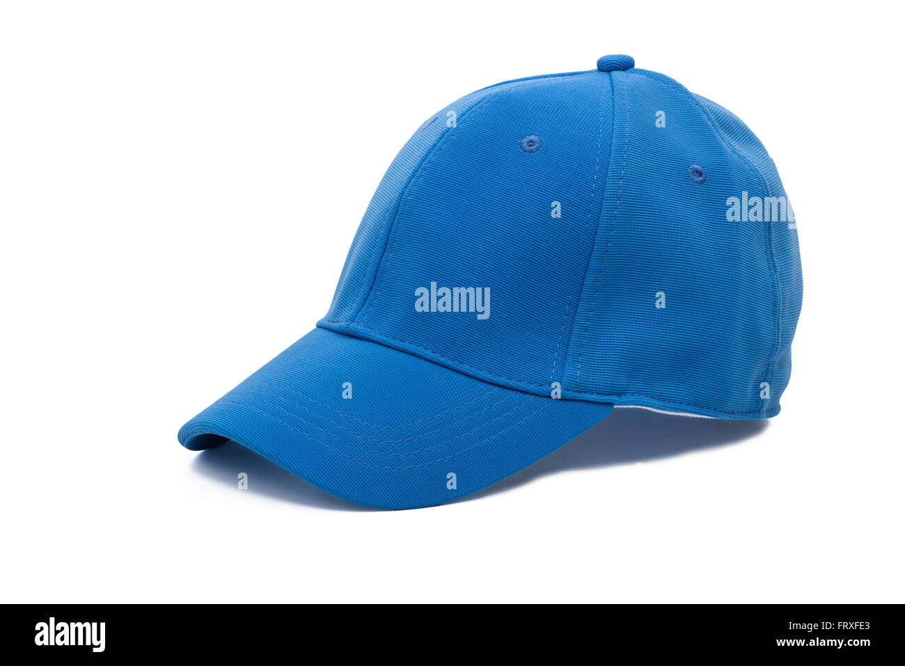 Men's blue golf cap sur fond blanc Banque D'Images