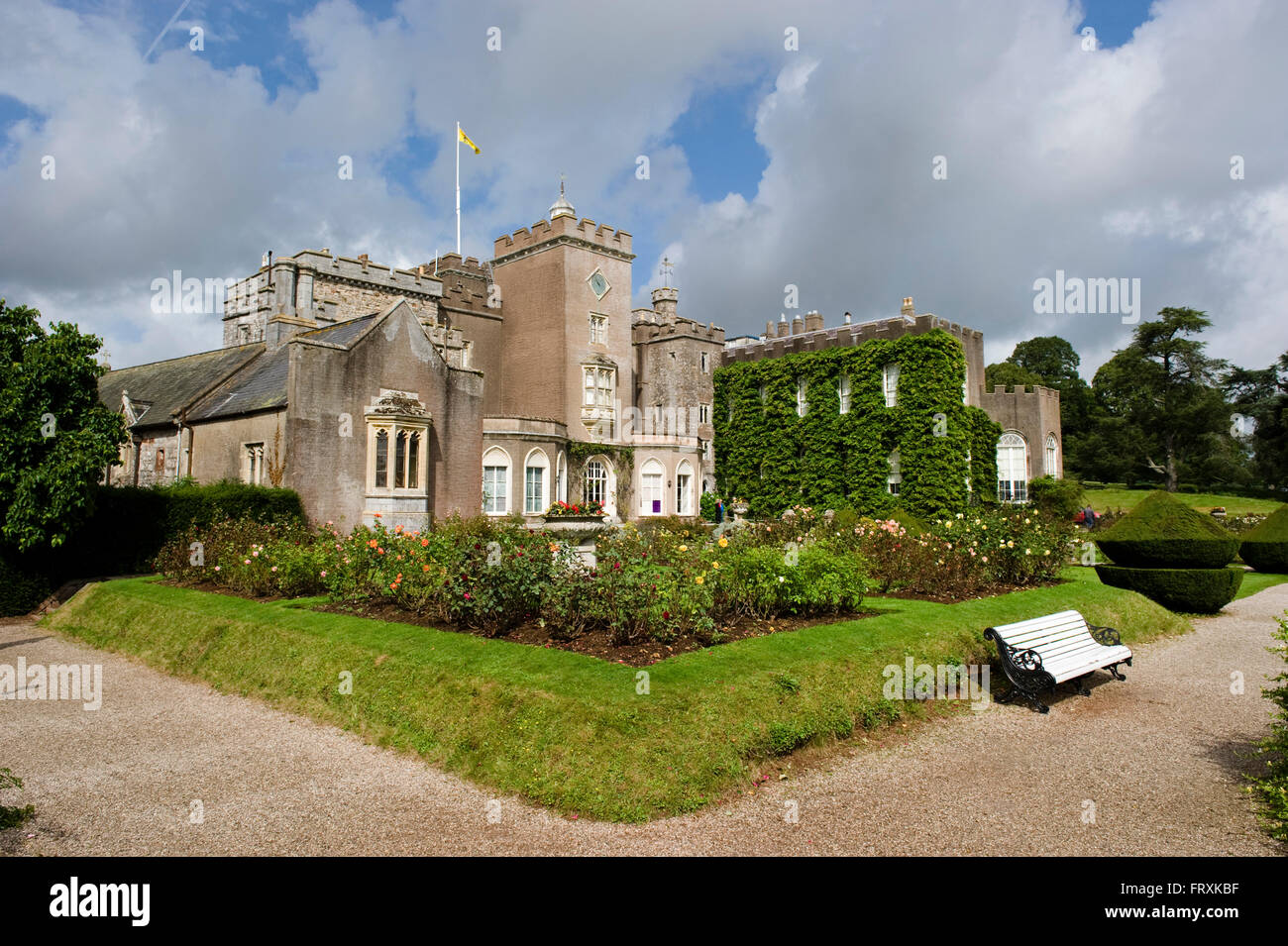 Powderham Castle, Devon, Sud-ouest de l'Angleterre, Angleterre, Grande-Bretagne Banque D'Images