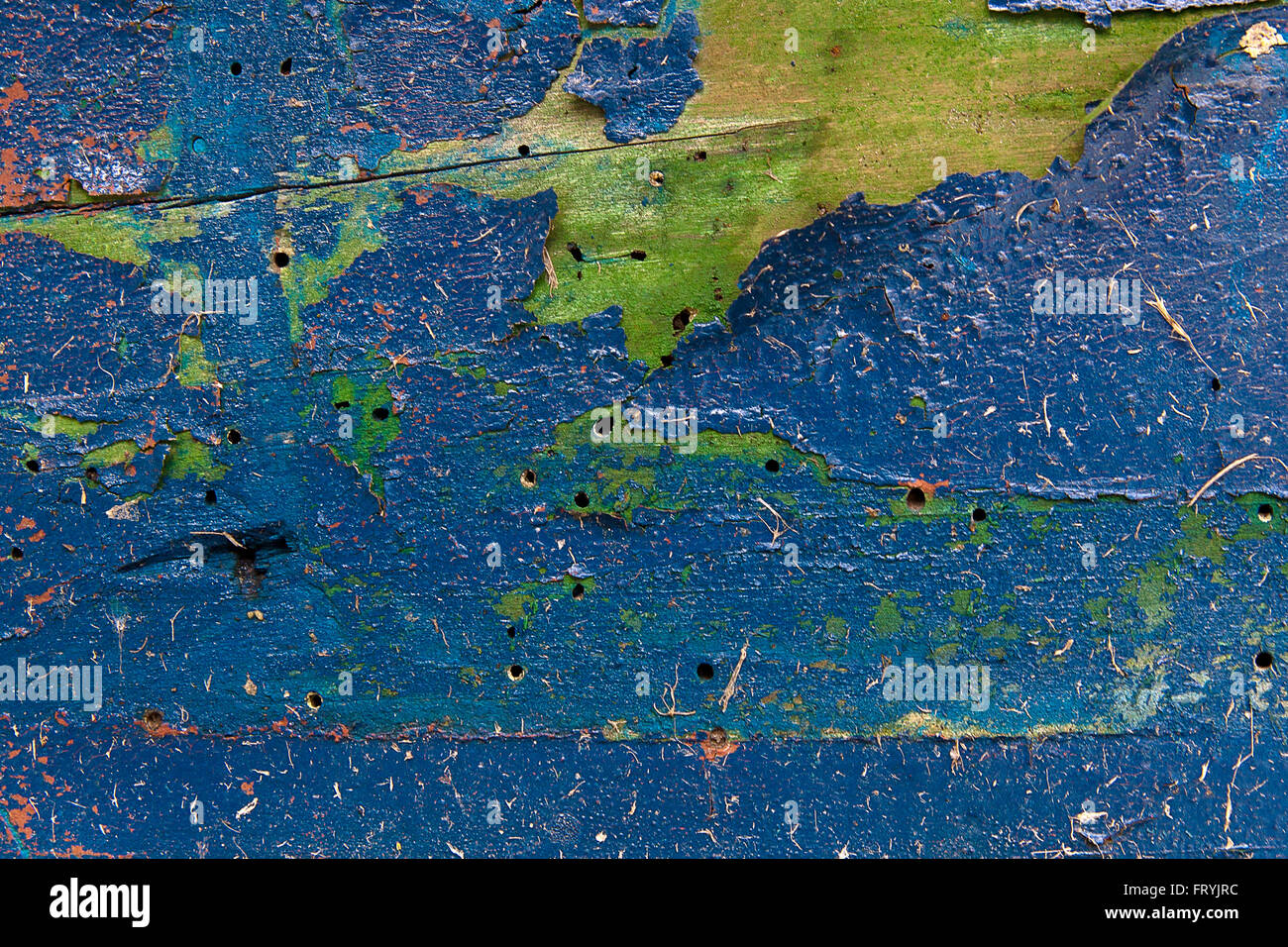 Texture bois avec peinture la couleur est arrachée. Peinture écaillée - texture de fond en bois. Banque D'Images