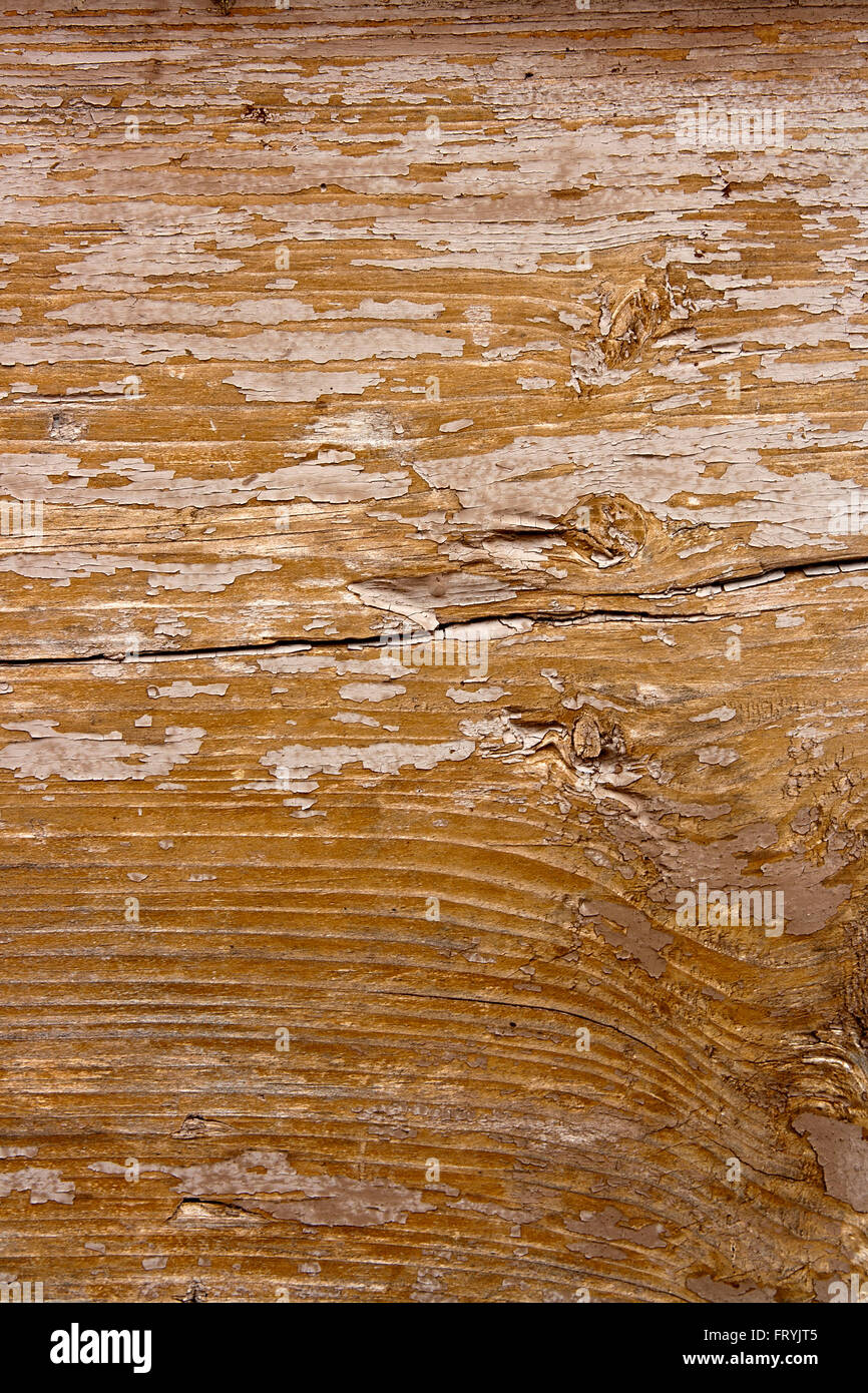 Texture bois avec peinture la couleur est arrachée. Peinture écaillée - texture de fond en bois. Banque D'Images