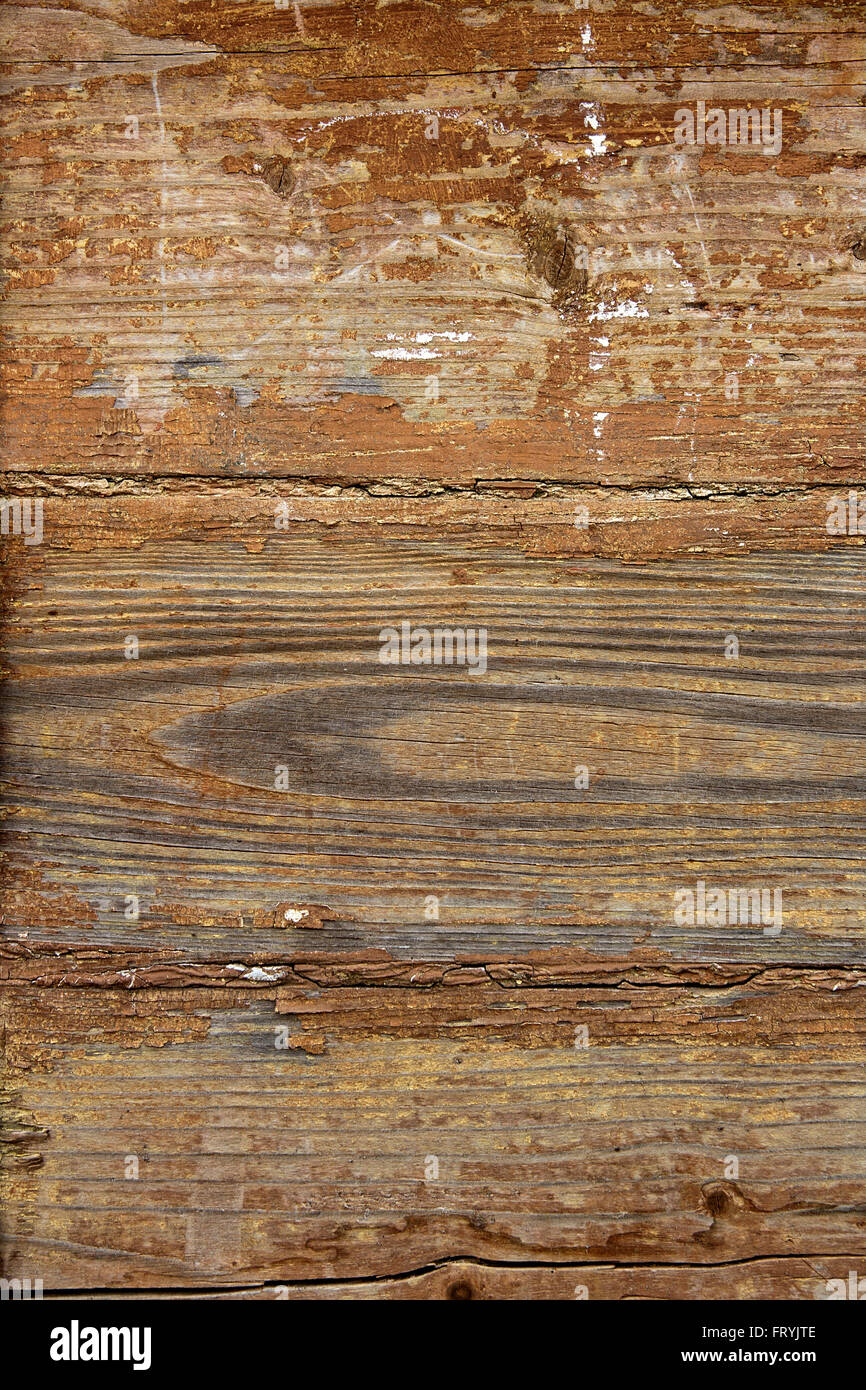 Texture bois avec peinture la couleur est arrachée. Peinture écaillée - texture de fond en bois. Banque D'Images