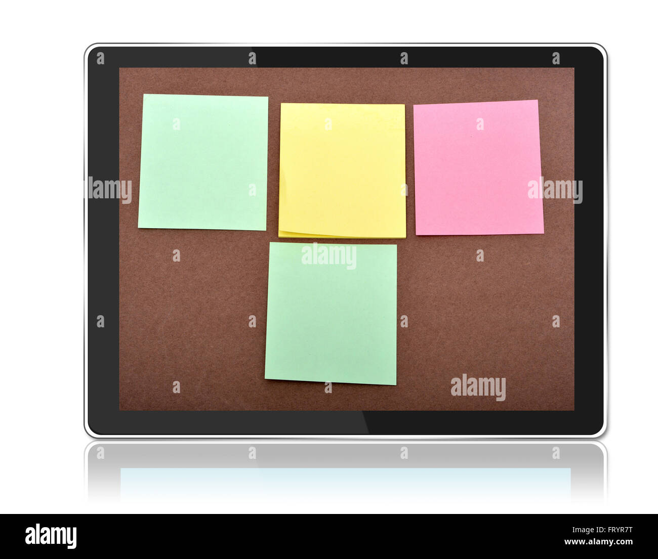 La planification de votre journée - Bloc-notes de tablette. Banque D'Images