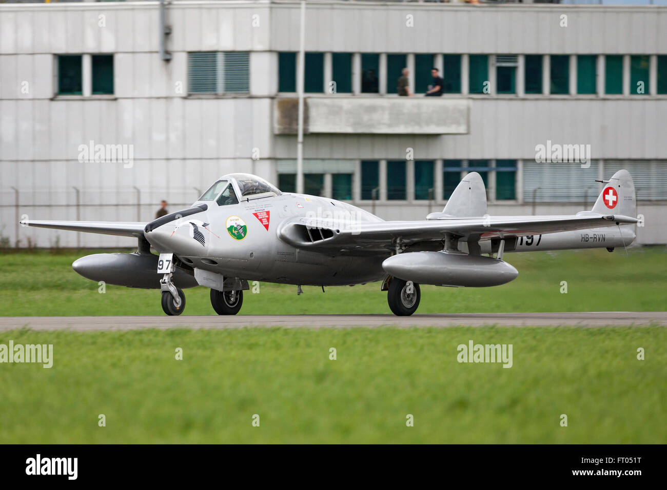 De Havilland DH-100 Vampire Mk.6 (FB.6) HB-RVN Banque D'Images