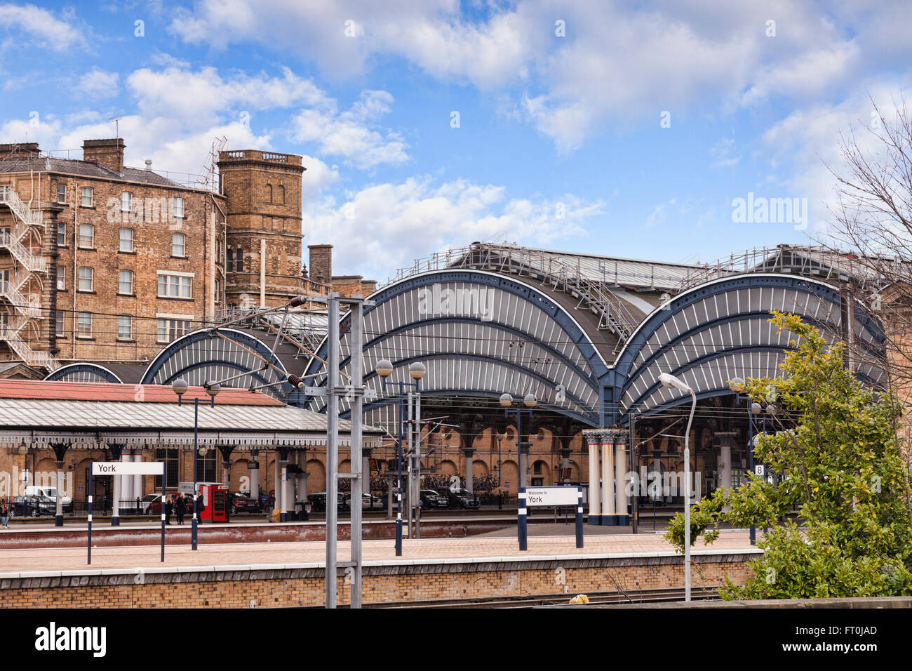 La gare de York, North Yorkshire, England, UK Banque D'Images
