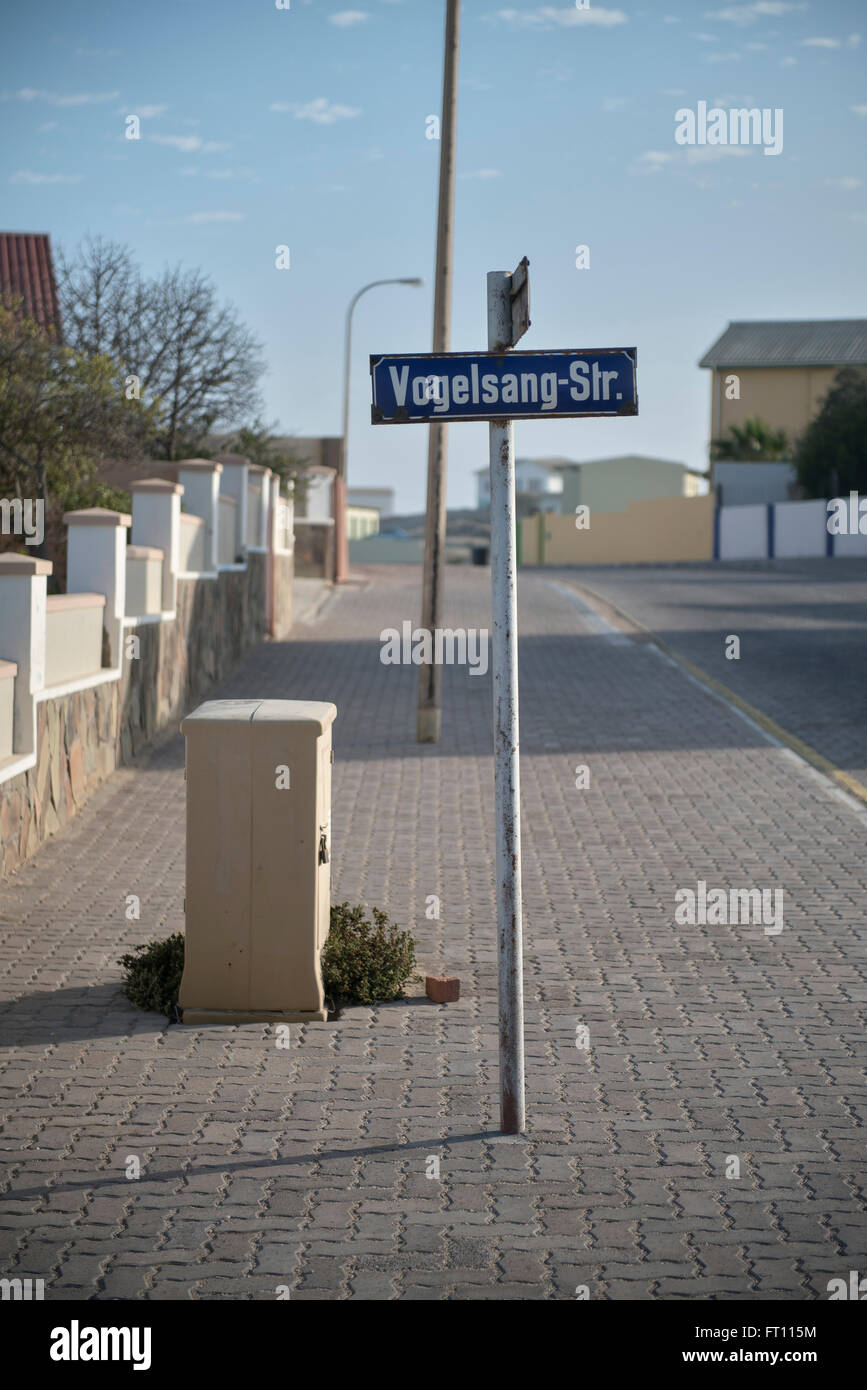 Plaque de rue allemande Banque de photographies et d’images à haute