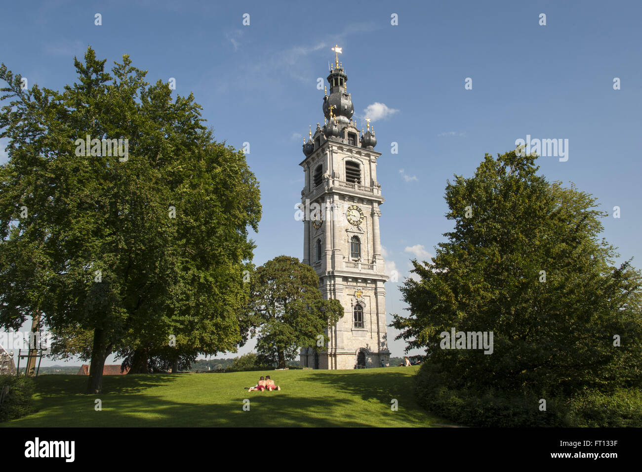 Beffroi, UNESCO World Heritage, Mons, Hainaut, Wallonie, Belgique, Europe Banque D'Images